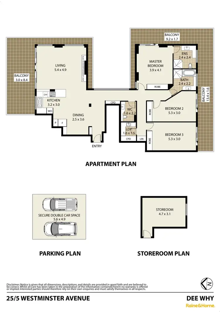 Floorplan of Homely unit listing, 25/5 Westminster Avenue, Dee Why NSW 2099