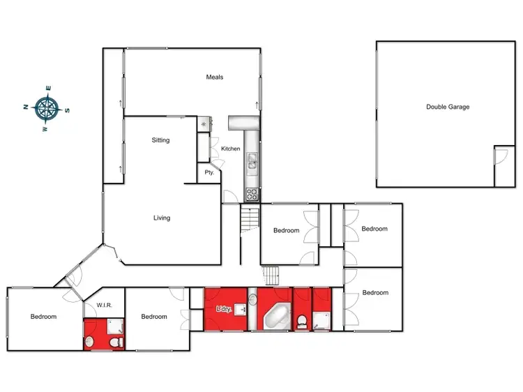 Floorplan of Homely house listing, 45 Challambra Crescent, Highton VIC 3216