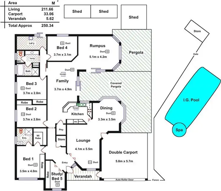 Floorplan of Homely house listing, 9 Creedon Close, Evanston Park SA 5116
