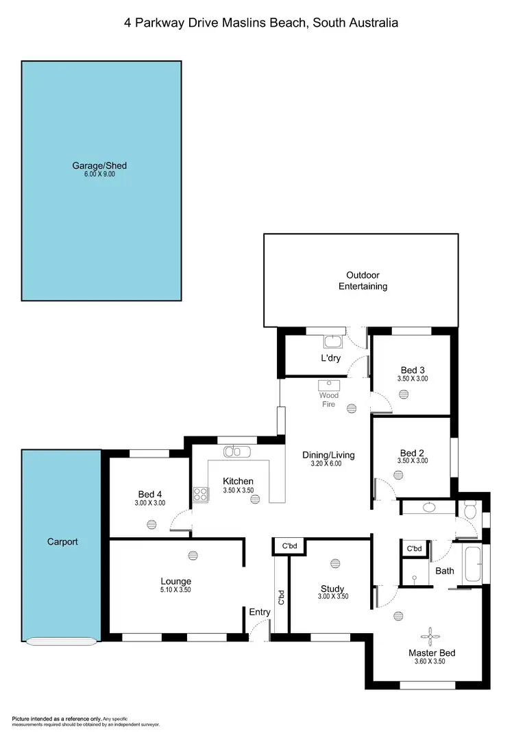 Floorplan of Homely house listing, 4 Parkway Drive, Maslin Beach SA 5170