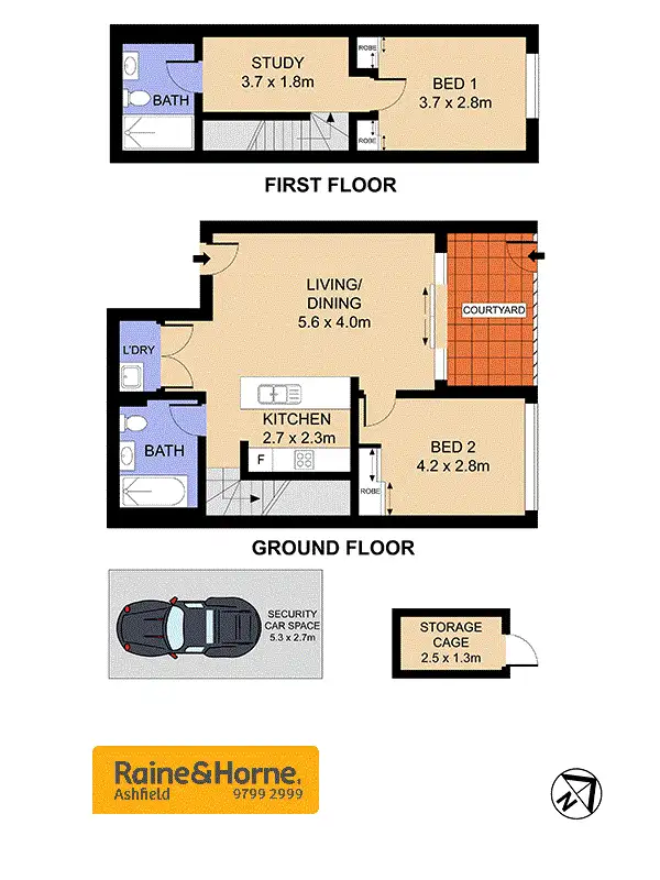 Floorplan of Homely apartment listing, 70/2A Brown St, Ashfield NSW 2131
