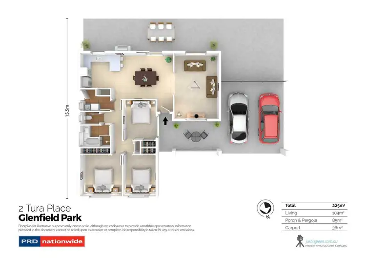 Floorplan of Homely house listing, 2 Tura Place, Glenfield Park NSW 2650