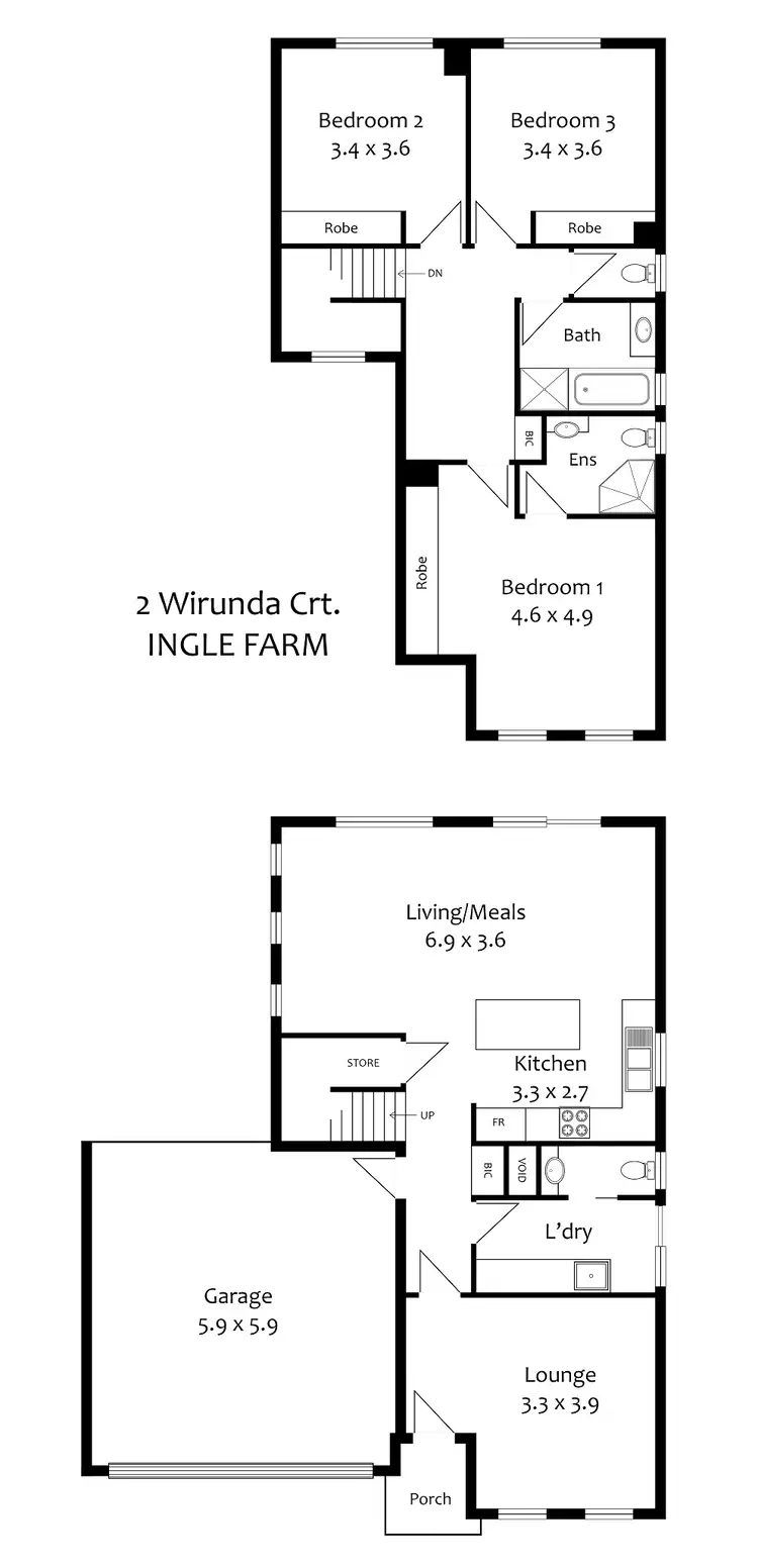 Floorplan of Homely house listing, 2 Wirunda Court, Ingle Farm SA 5098