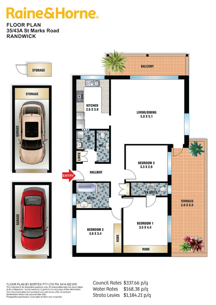 Floorplan of Homely apartment listing, 35/43A St Marks Road, Randwick NSW 2031