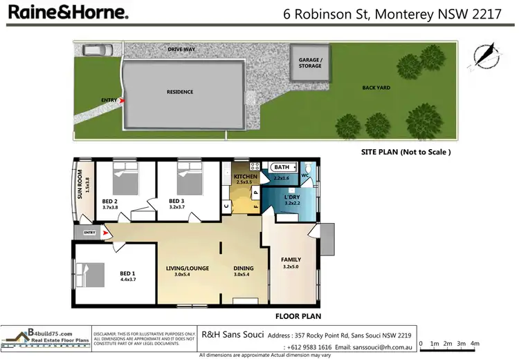 Floorplan of Homely house listing, 6 Robinson Street, Monterey NSW 2217