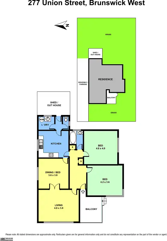 Floorplan of Homely house listing, 277 Union Street, Brunswick West VIC 3055