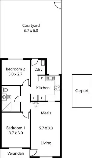 Floorplan of Homely unit listing, 5/4-6 Clapton Drive, Paralowie SA 5108