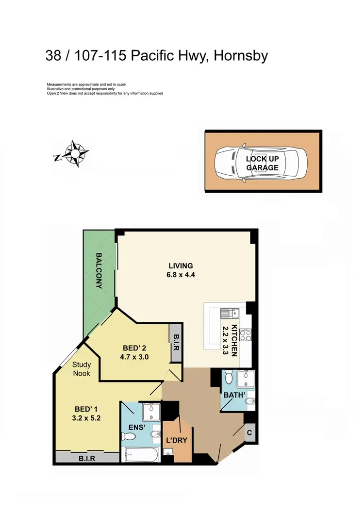 Floorplan of Homely apartment listing, 38/107-115 Pacific Highway, Hornsby NSW 2077