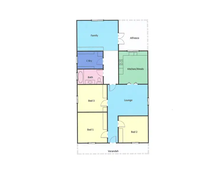 Floorplan of Homely house listing, 19 Burn Street, Ararat VIC 3377