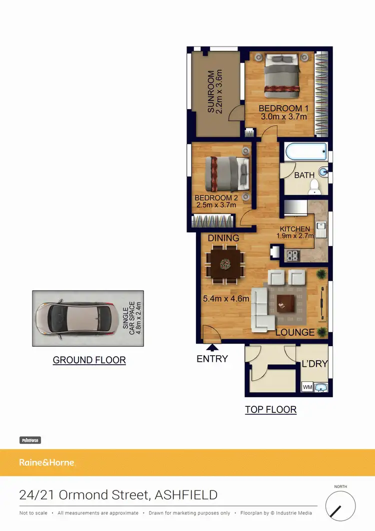 Floorplan of Homely unit listing, 24/21 Ormond Street, Ashfield NSW 2131