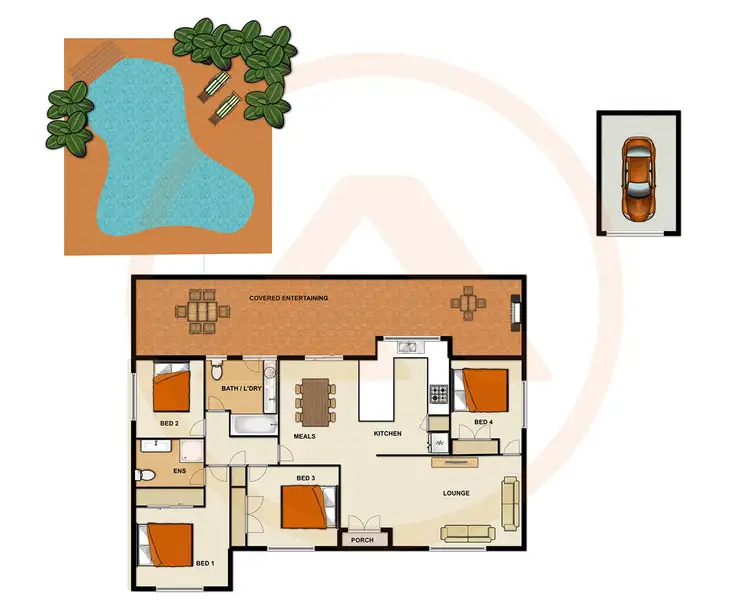 Floorplan of Homely house listing, 13 GRECIAN STREET, Regents Park QLD 4118