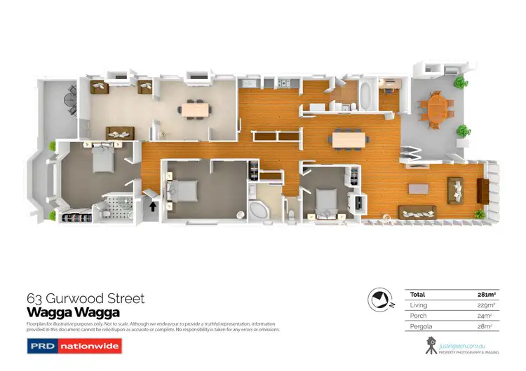 Floorplan of Homely house listing, 63 Gurwood Street, Wagga Wagga NSW 2650