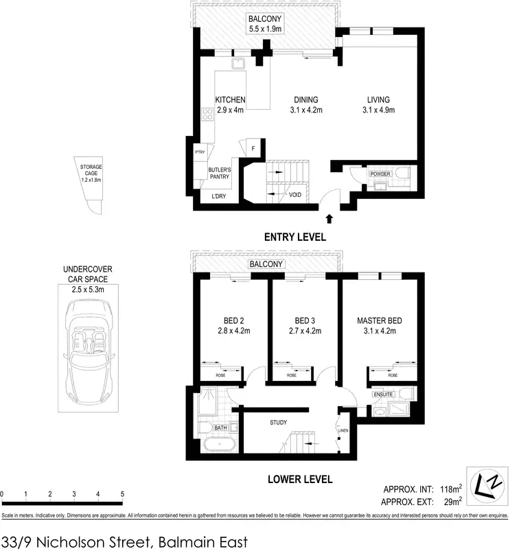 Floorplan of Homely apartment listing, 33/9 Nicholson Street, Balmain East NSW 2041