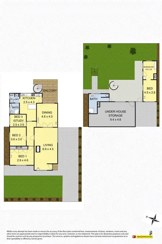 Floorplan of Homely house listing, 12 Grandview Avenue, Maribyrnong VIC 3032