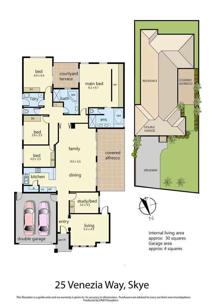 Floorplan of Homely house listing, 25 Venezia Way, Skye VIC 3977