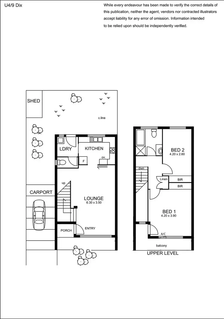 Floorplan of Homely unit listing, 4/9 Dix Avenue, Marden SA 5070
