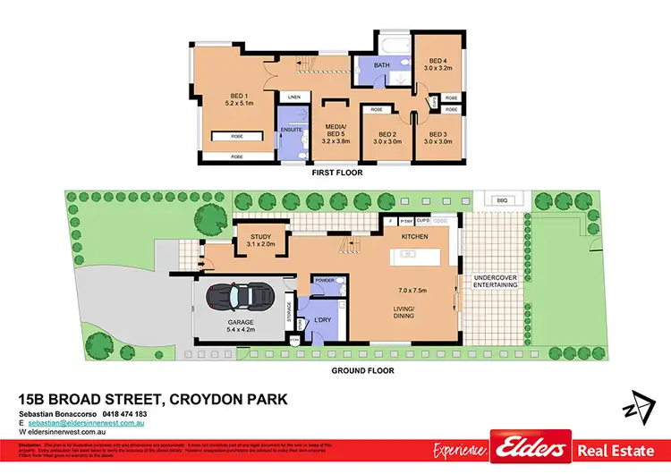 Floorplan of Homely house listing, 15B Broad Street, Croydon Park NSW 2133
