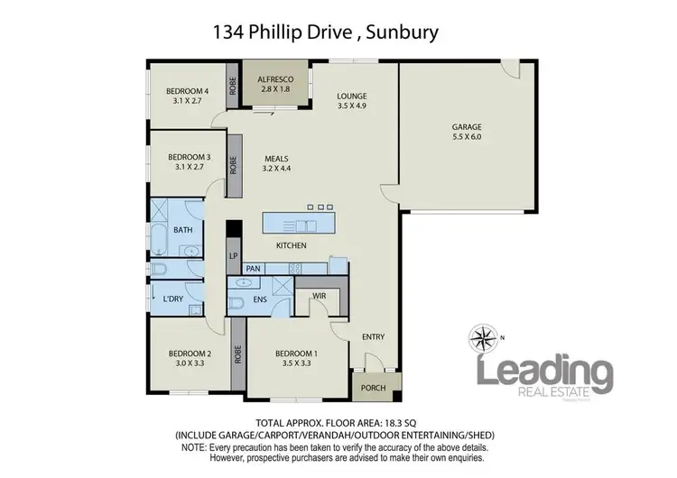 Floorplan of Homely house listing, 134 Phillip Drive, Sunbury VIC 3429
