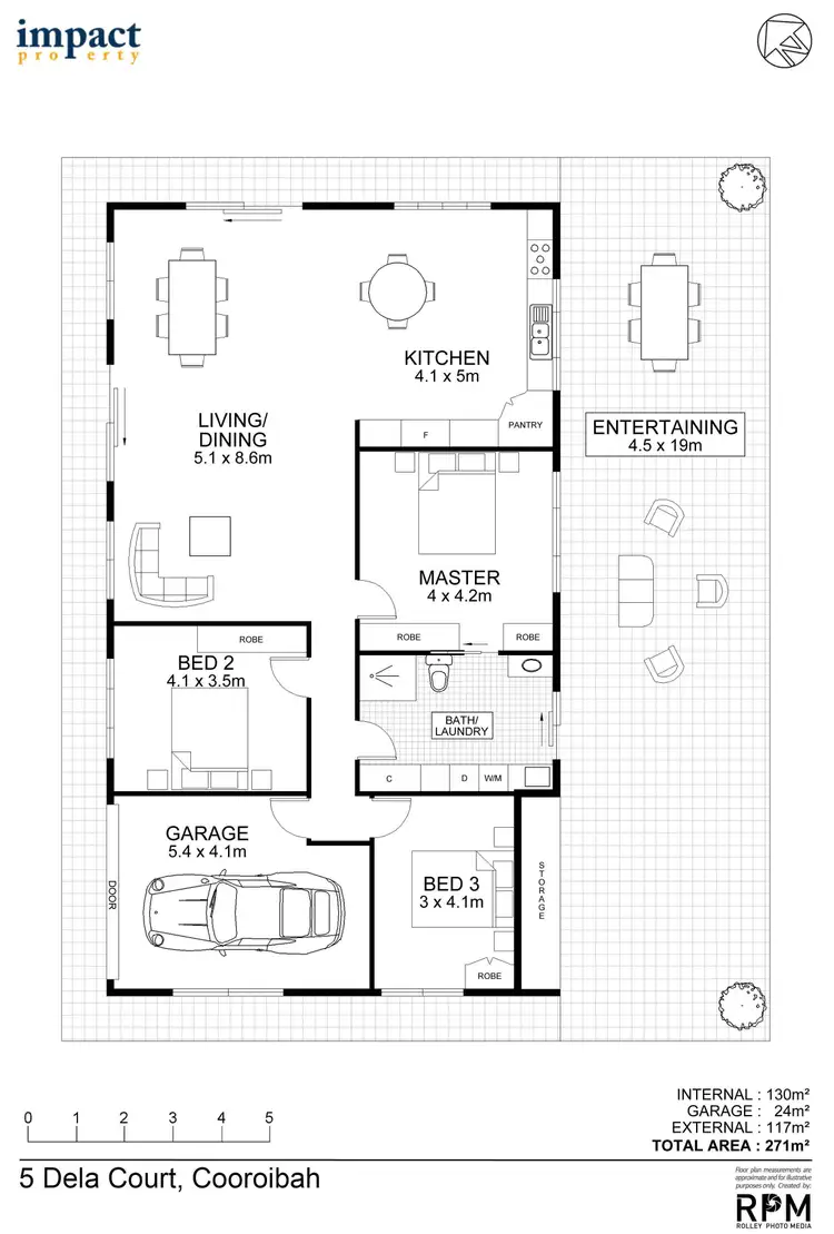 Floorplan of Homely house listing, 5 Dela Court, Cooroibah QLD 4565