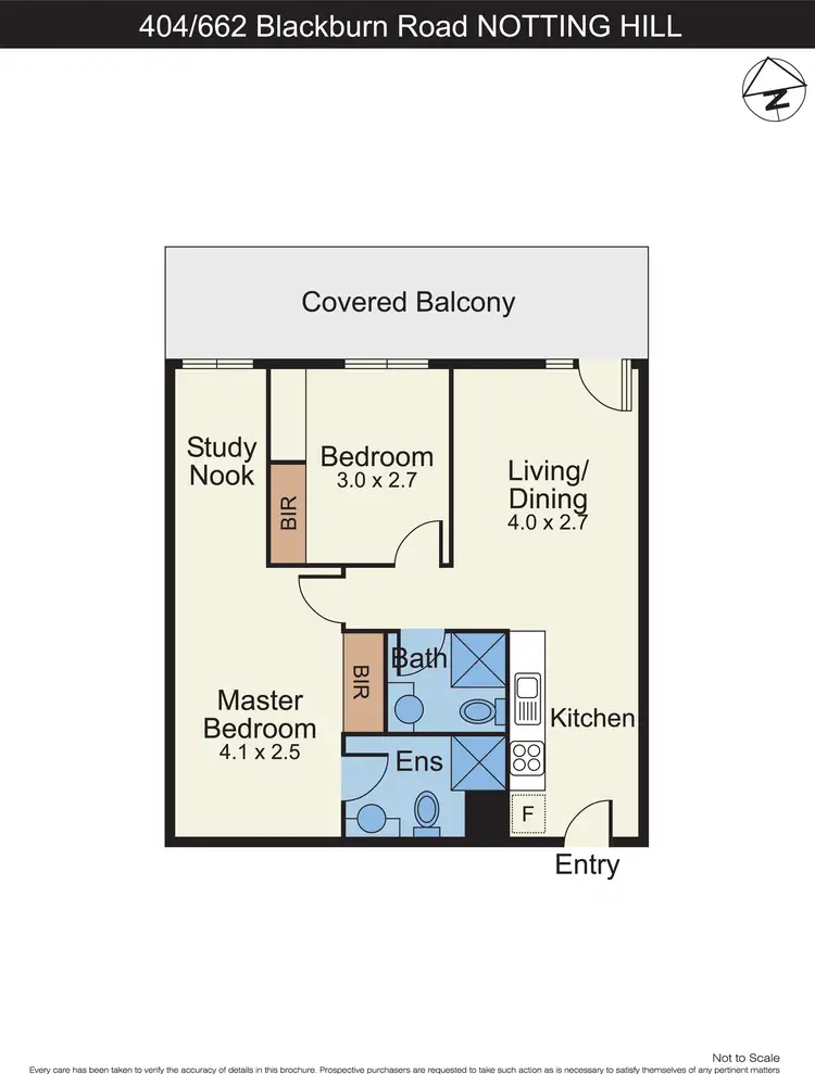 Floorplan of Homely apartment listing, 404/662 Blackburn Road, Notting Hill VIC 3168