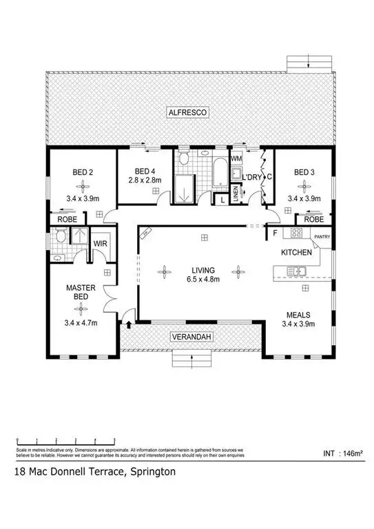 Floorplan of Homely house listing, 18 Macdonnell Terrace, Springton SA 5235