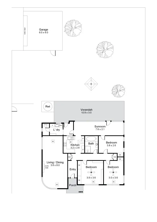 Floorplan of Homely house listing, 56 Ninth Avenue, Joslin SA 5070