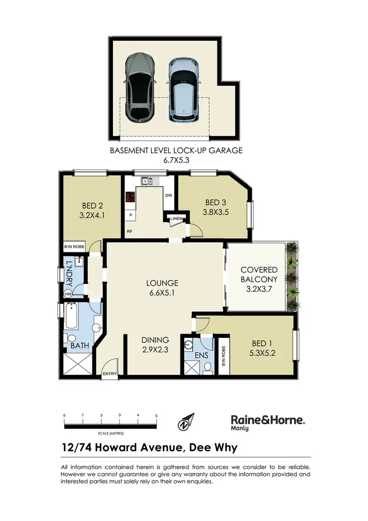 Floorplan of Homely apartment listing, 12/74 Howard Avenue, Dee Why NSW 2099