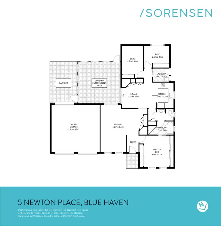 Floorplan of Homely house listing, 5 Newton Place, Blue Haven NSW 2262