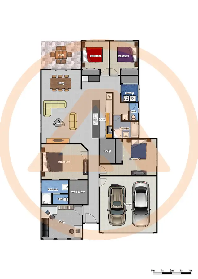 Floorplan of Homely house listing, 19-21 Carron Place, Jimboomba QLD 4280