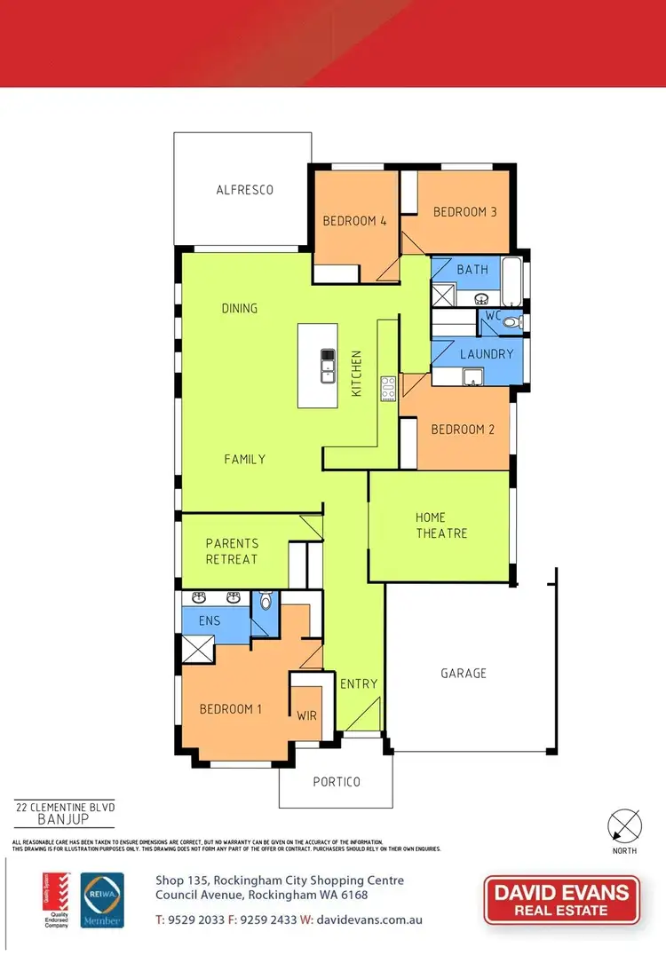 Floorplan of Homely house listing, 22 Clementine Boulevard, Banjup WA 6164