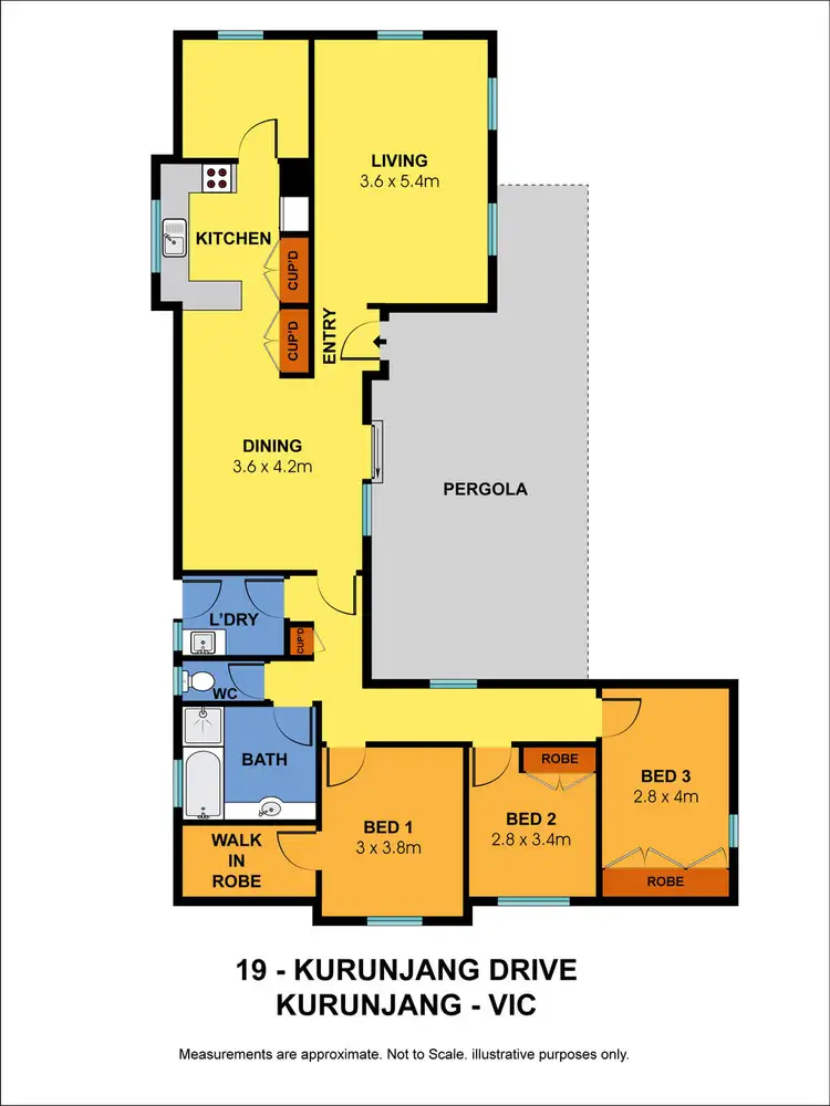 Floorplan of Homely house listing, 19 Kurunjang Drive, Kurunjang VIC 3337