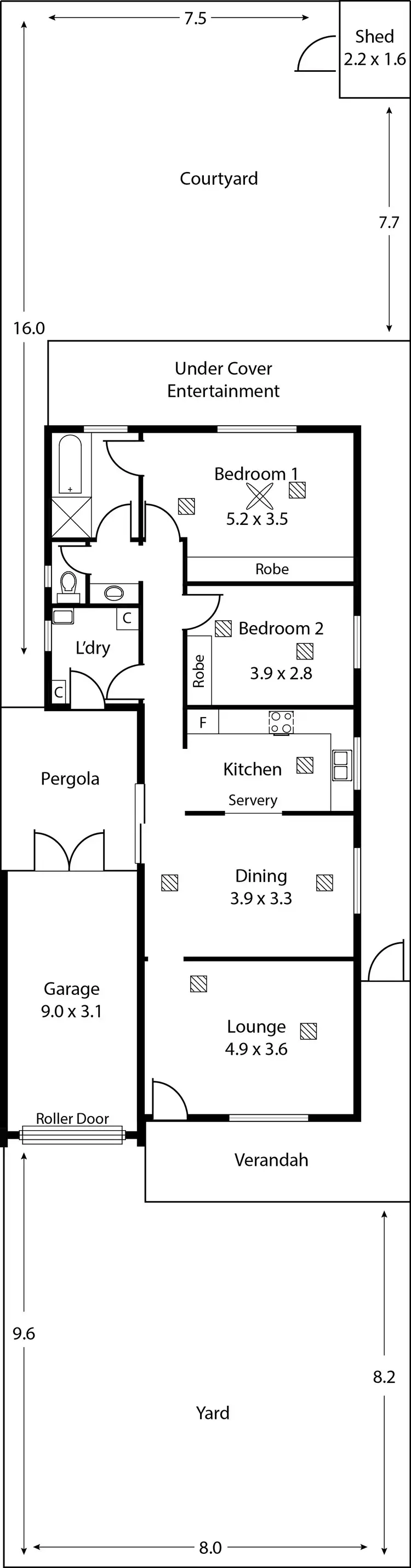 Floorplan of Homely house listing, 9B Frank Street, Newton SA 5074