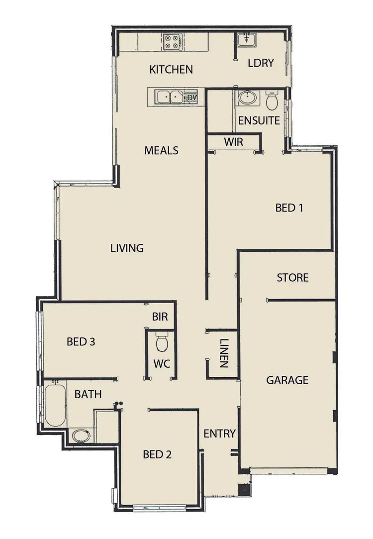 Floorplan of Homely house listing, 1A Hobley Street, Mandurah WA 6210