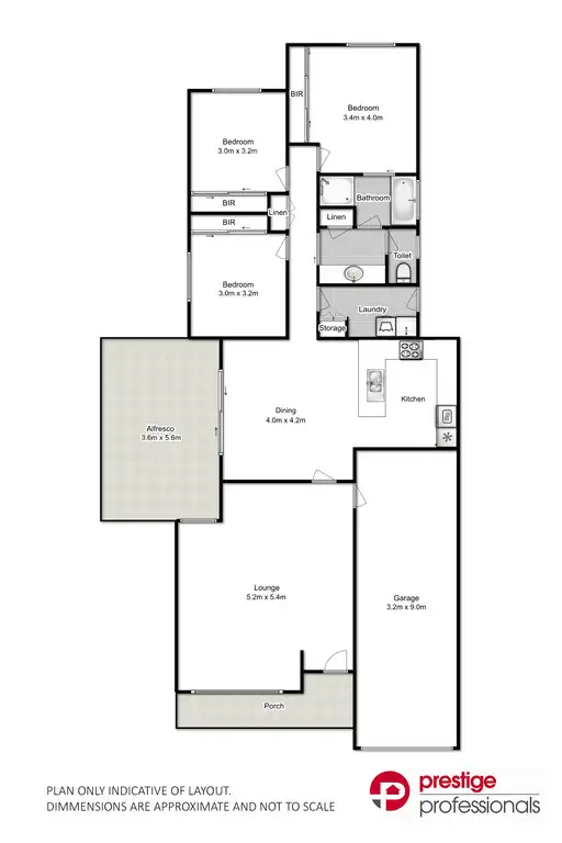 Floorplan of Homely house listing, 34 Morton Court, Wattle Grove NSW 2173