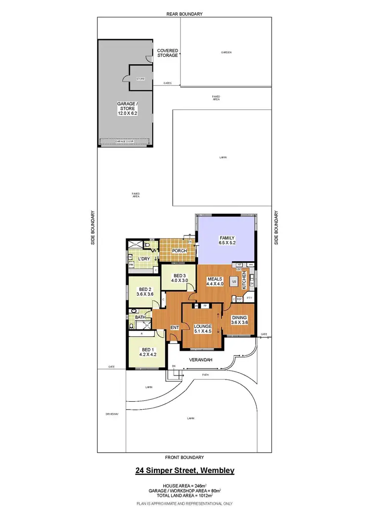 Floorplan of Homely house listing, 24 Simper Street, Wembley WA 6014