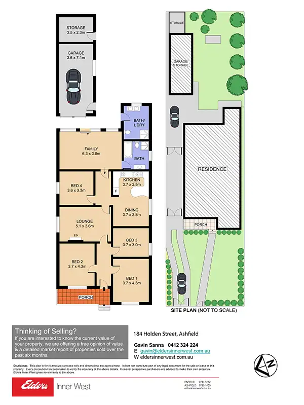 Floorplan of Homely house listing, 184 Holden Street, Ashfield NSW 2131