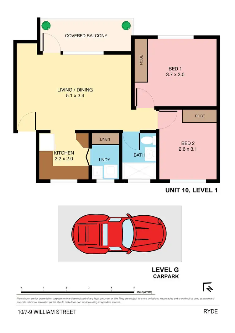 Floorplan of Homely apartment listing, 10/7-9 William Street, Ryde NSW 2112