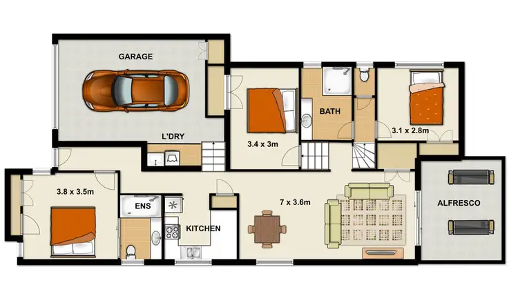 Floorplan of Homely house listing, 8 Benarkin Close, Waterford QLD 4133
