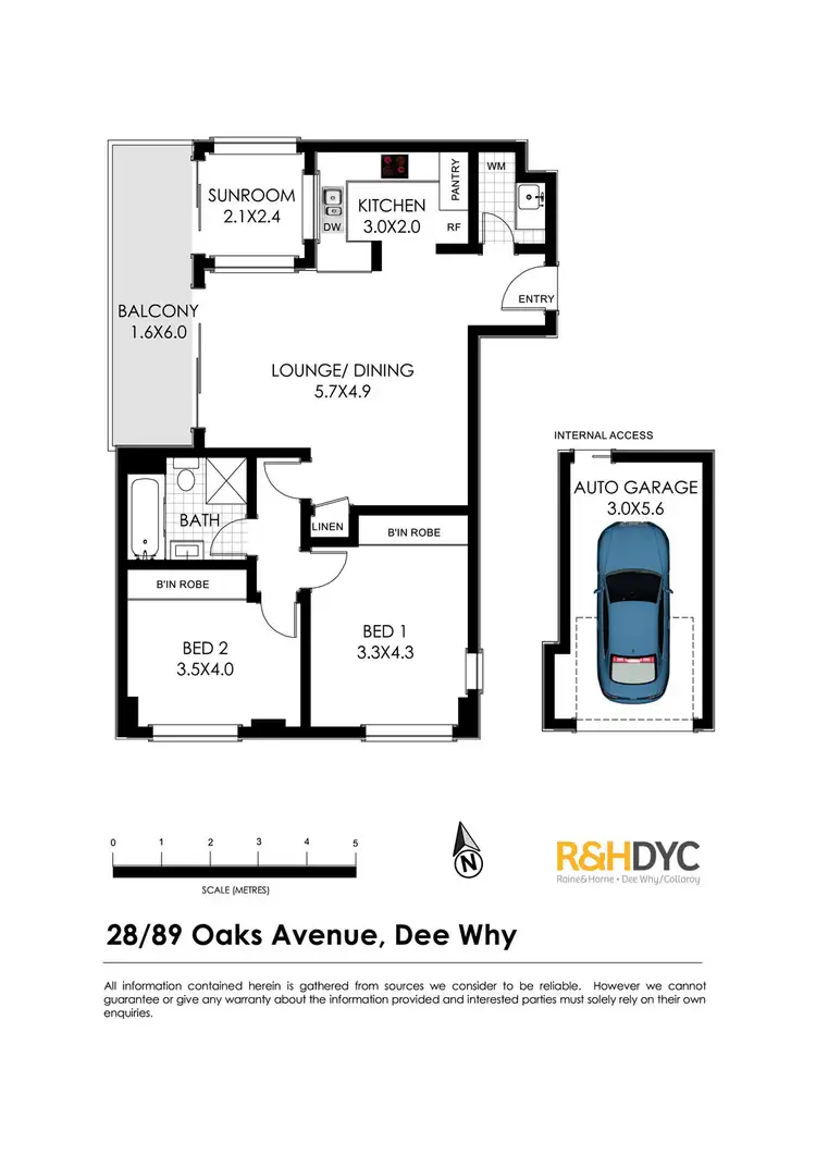 Floorplan of Homely unit listing, 28/89 Oaks Avenue, Dee Why NSW 2099
