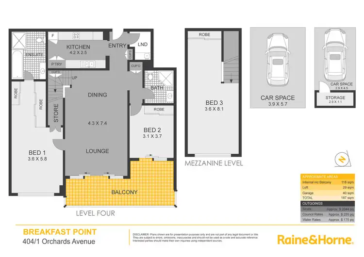 Floorplan of Homely apartment listing, 404/1 Orchards Avenue, Breakfast Point NSW 2137