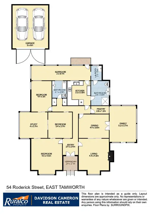 Floorplan of Homely house listing, 54 Roderick Street, Tamworth NSW 2340