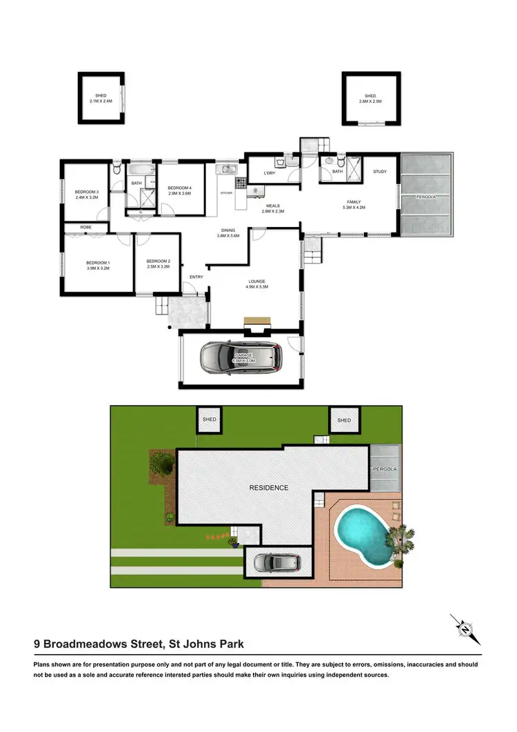 Floorplan of Homely house listing, 9 Broadmeadow Street, St Johns Park NSW 2176