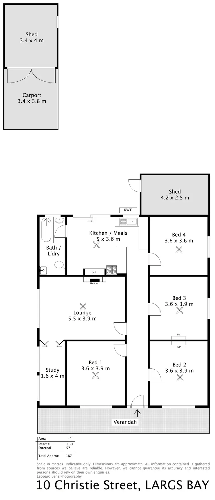 Floorplan of Homely house listing, 10 Christie Street, Largs Bay SA 5016