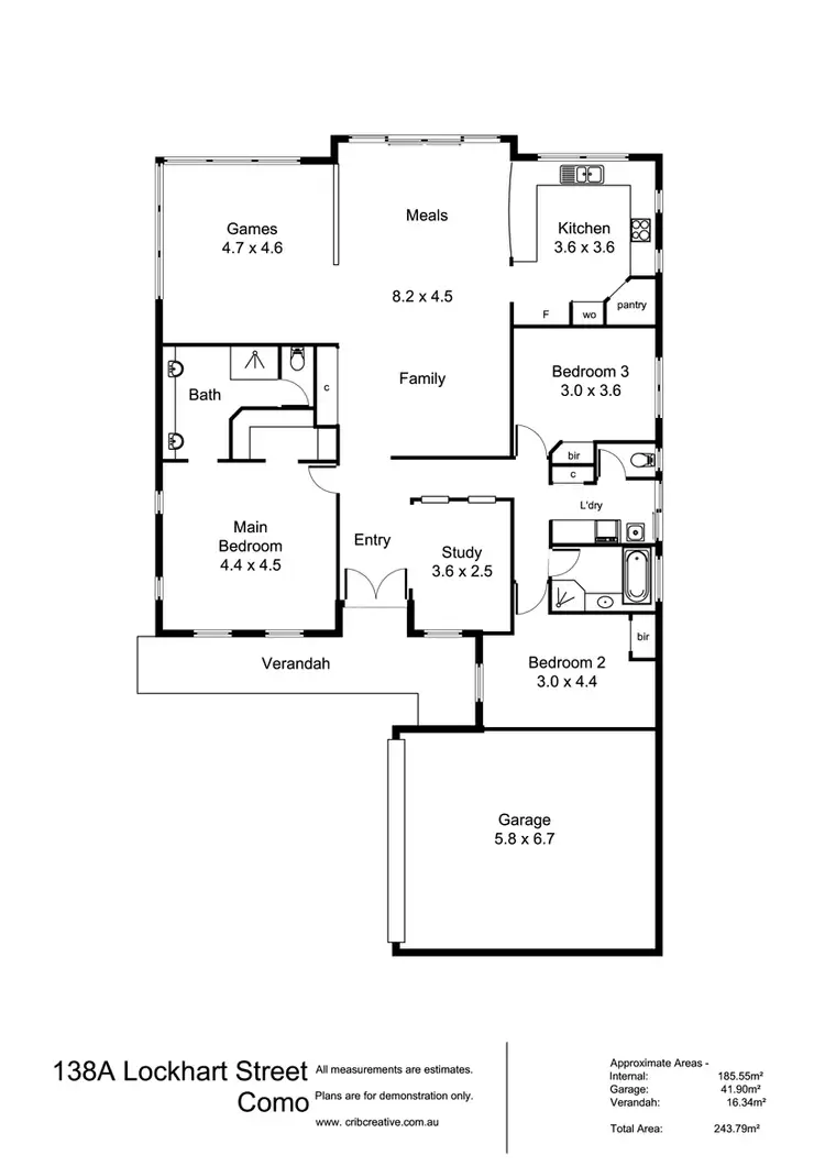 Floorplan of Homely house listing, 138A Lockhart Street, Como WA 6152