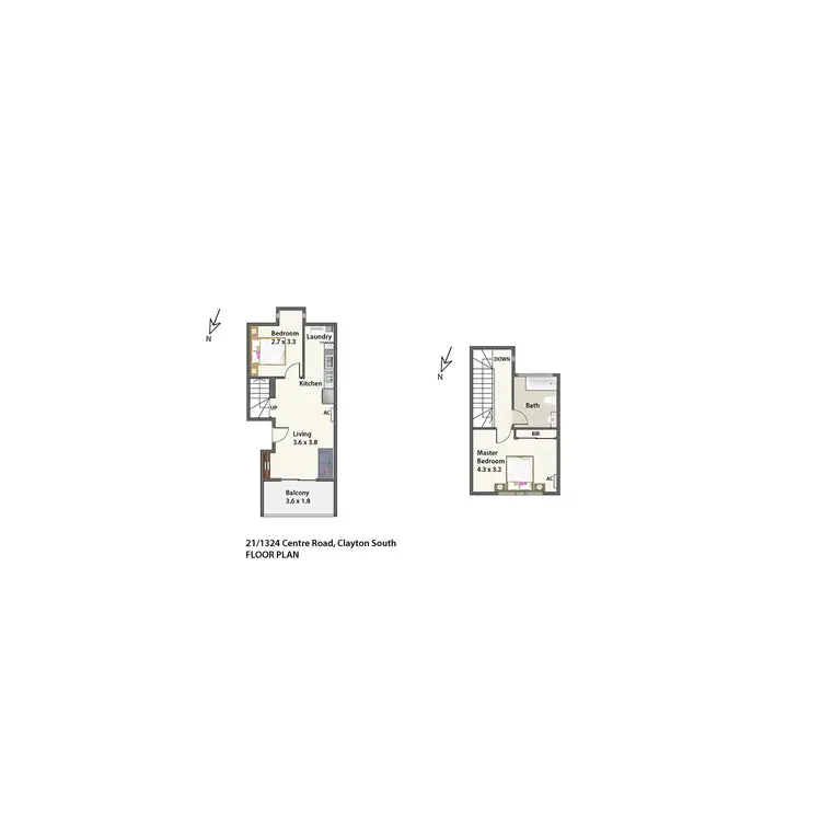 Floorplan of Homely apartment listing, 21/1324-1328 Centre Road, Clayton South VIC 3169
