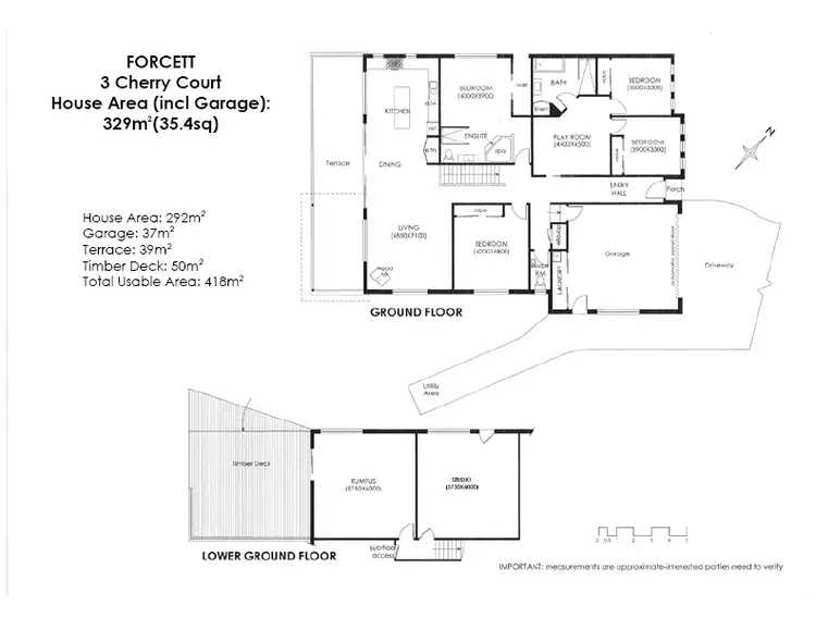 Floorplan of Homely house listing, 3 Cherry Court, Forcett TAS 7173