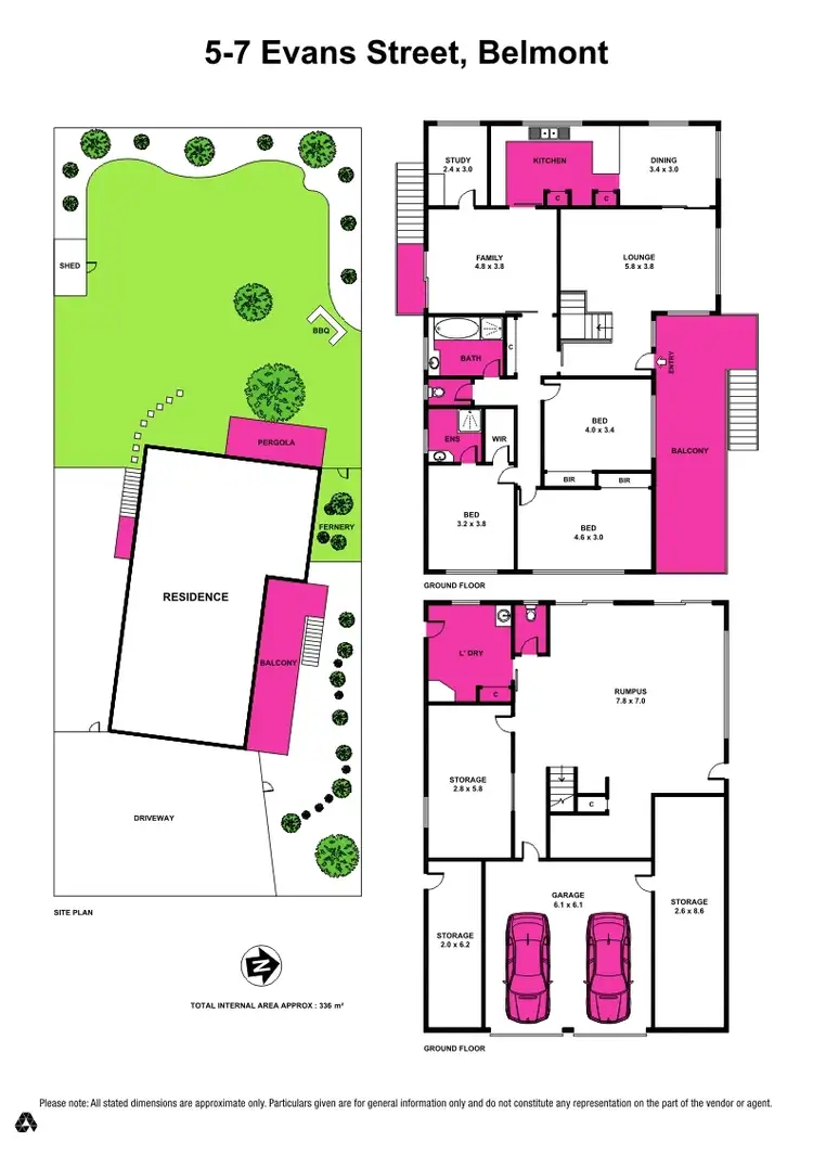 Floorplan of Homely house listing, 5-7 Evans Street, Belmont VIC 3216