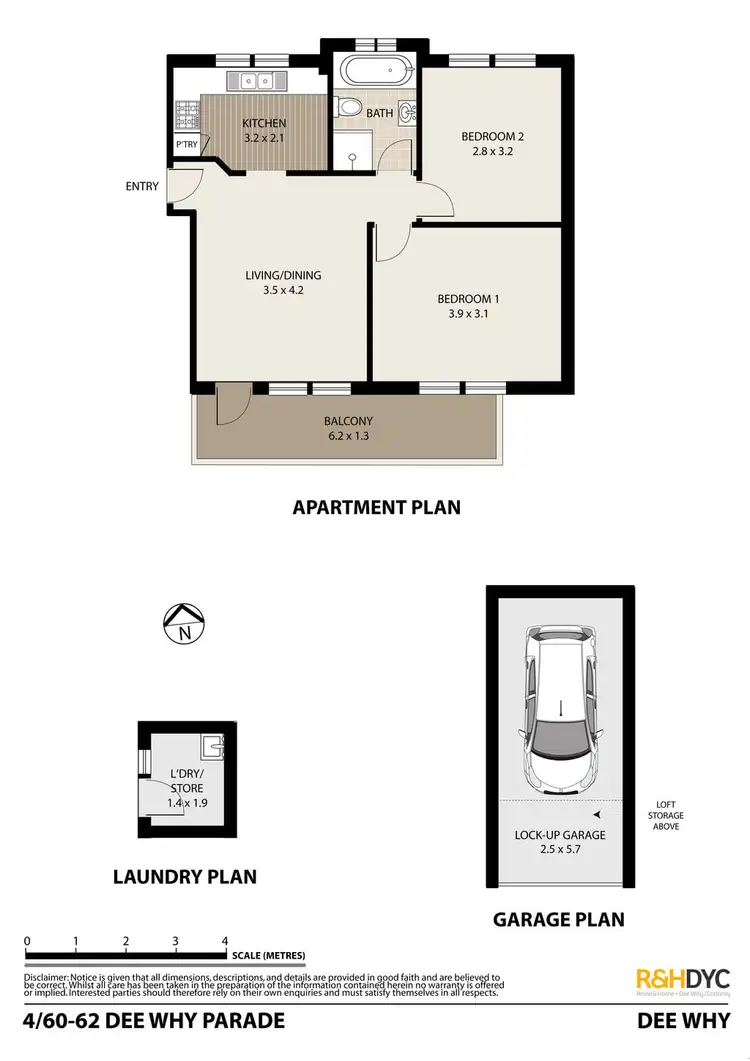 Floorplan of Homely unit listing, 4/60-62 Dee Why Parade, Dee Why NSW 2099