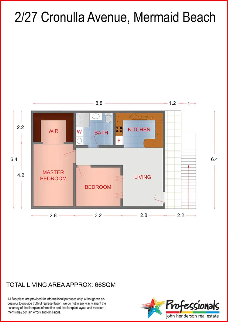 Floorplan of Homely unit listing, Unit @ / 27 Cronulla Avenue, Mermaid Beach QLD 4218