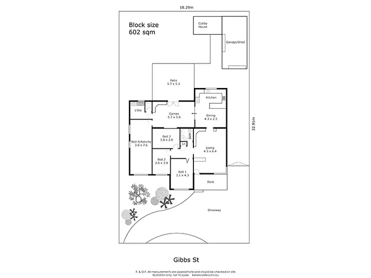 Floorplan of Homely house listing, 6 Gibbs Street, Rivervale WA 6103